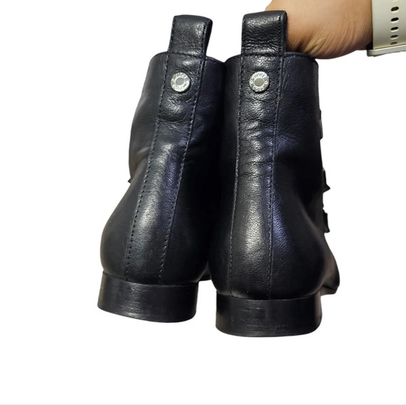 Jimmy Choo Ankle Boots Marlin Cream Snake Print & Black Leather - Picture 11 of 16